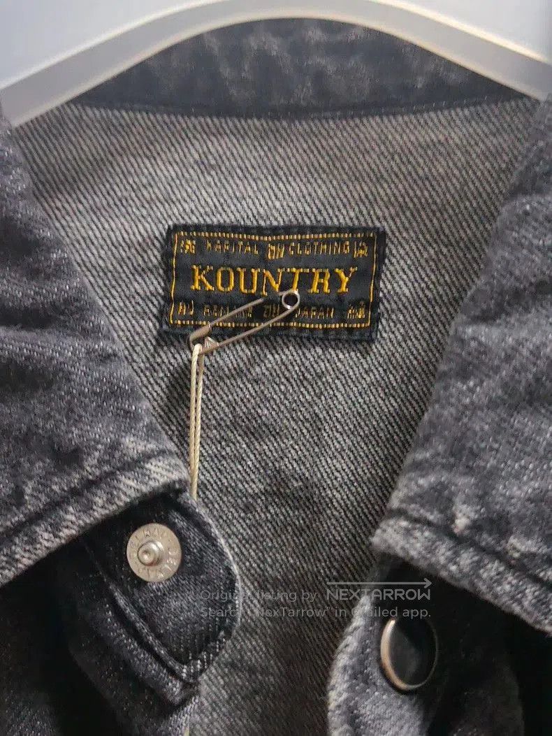Kapital 8oz Vintage Black Denim Jacket.