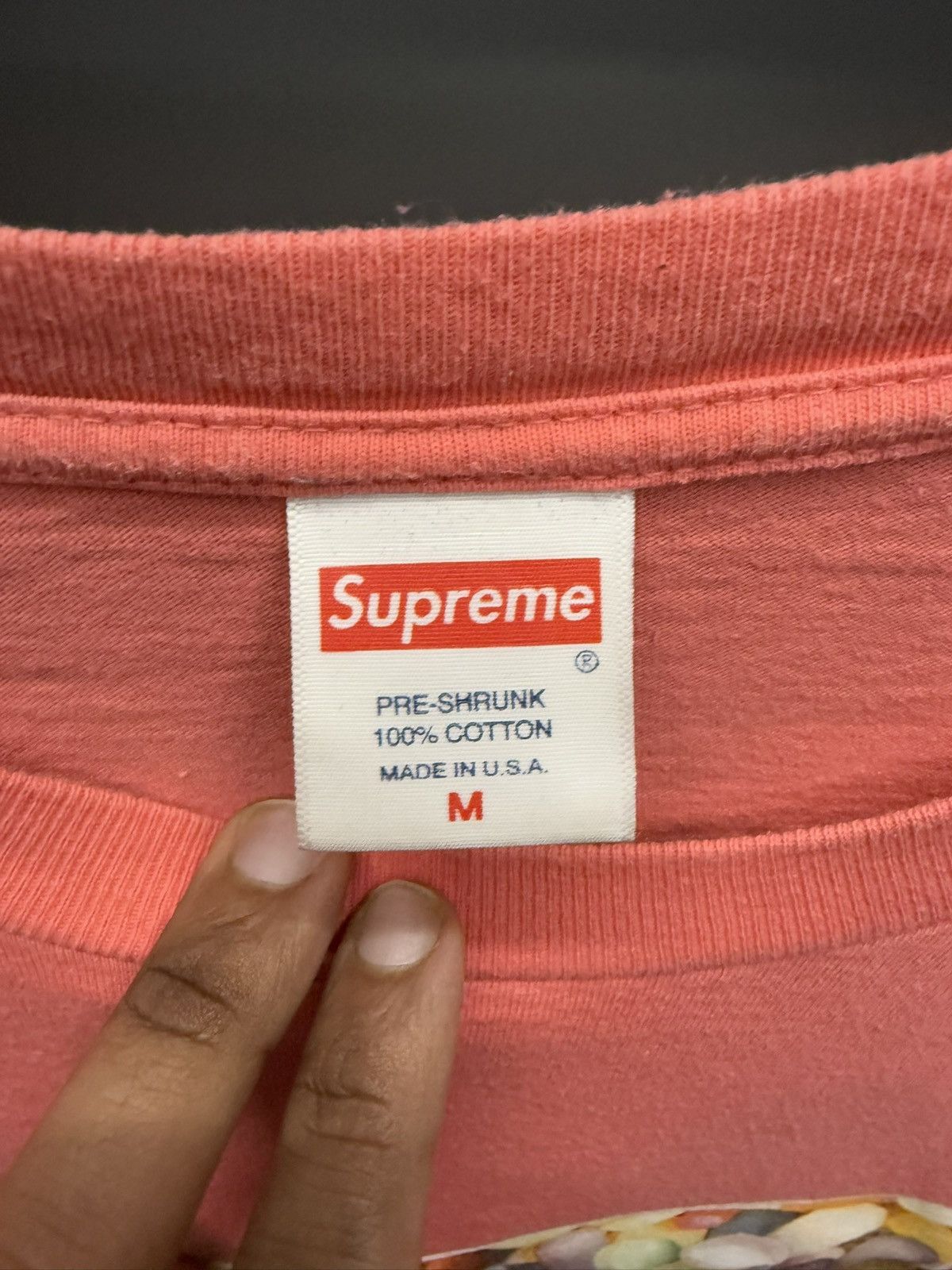 Supreme Supreme Pills T-Shirt Bright Coral FW20 Size US M / EU 48-50 / 2 - 2 Thumbnail