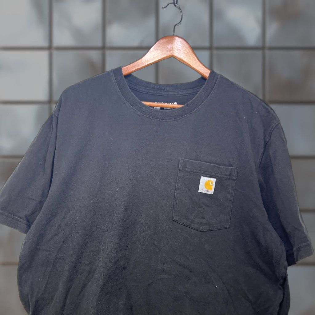 Carhartt VINTAGE Carhartt Sun Faded Black Pocket T Shirt Large Size US L / EU 52-54 / 3 - 1 Thumbnail