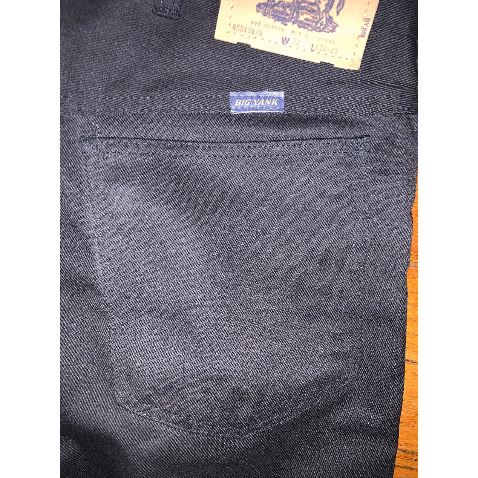 Other × Vintage Big Yank Western Straight Work Pants Black USA Made 32X31 Size US 32 / EU 48 - 10 Thumbnail