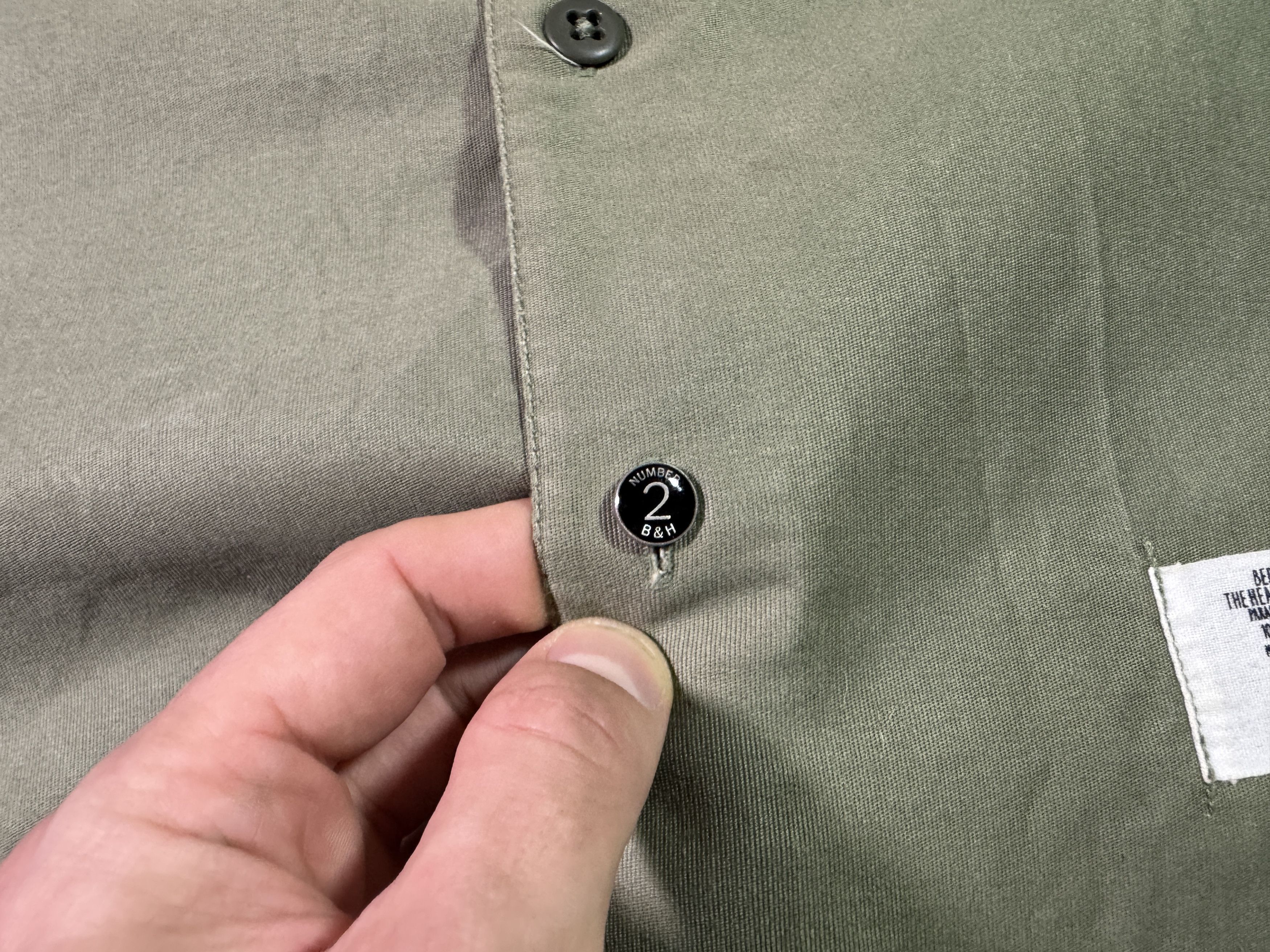 Bedwin & The Heartbreakers Bedwin & The Heartbreakers Button Up Shirt Olive Size L / XL Size US XL / EU 56 / 4 - 6 Thumbnail