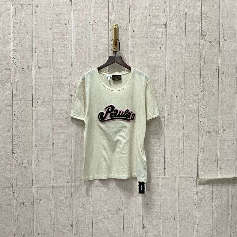 Loewe LOEWE White logo short sleeves Size L / US 10 / IT 46 - 1 Thumbnail