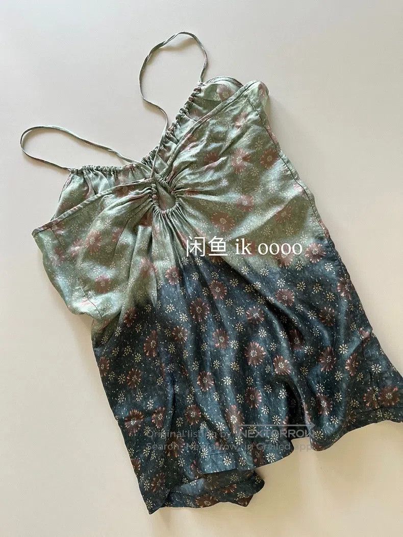 Other Dries Van Noten Light green printed halter top Size M / US 6-8 / IT 42-44 - 2 Thumbnail
