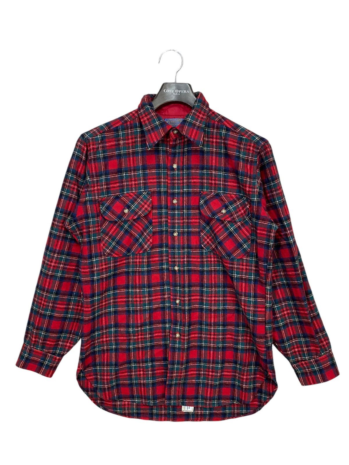 Pendleton × Vintage Vtg Pendleton Flannel Prince Charles Edward Stewart Tartan Size US M / EU 48-50 / 2 - 1 Thumbnail