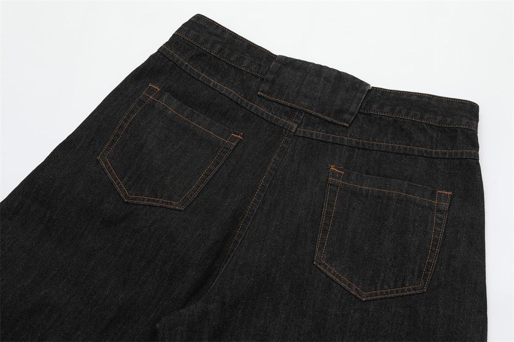 Japanese Brand × Jean Men's trendy patchwork workwear scimitar jeans Size US 32 / EU 48 - 6 Thumbnail