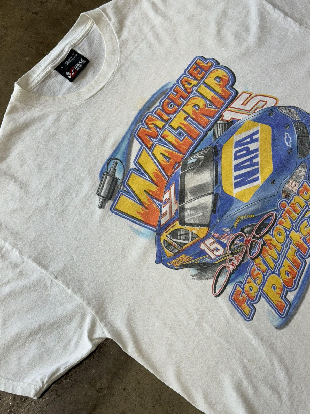 NASCAR × Vintage Vintage NASCAR Michael Waltrip Winning Tee Large Size US L / EU 52-54 / 3 - 1 Thumbnail
