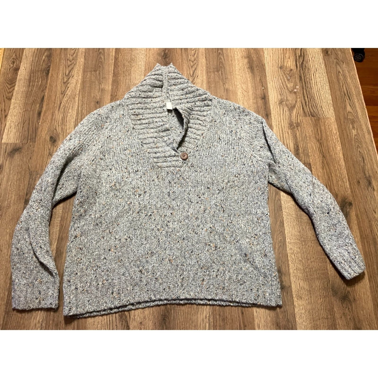Charter Club Charter Club Sweater Women's XL Pullover Turtleneck Blue Gold Long Sleeve Casual Knit Pullover Womens Size XL / US 12-14 / IT 48-50 - 2 Thumbnail
