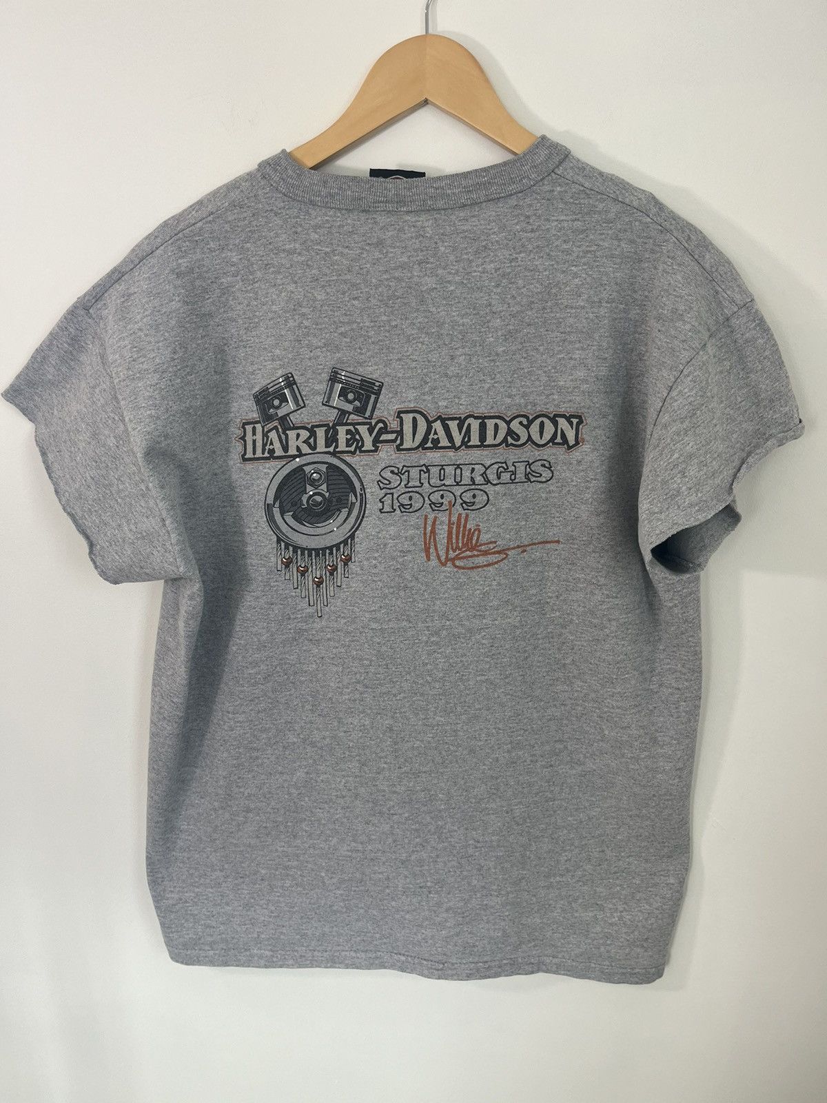 Vintage Harley Davidson Sturgis 1999 Moto Rally Thrashed Tee Size US L / EU 52-54 / 3 - 4 Thumbnail