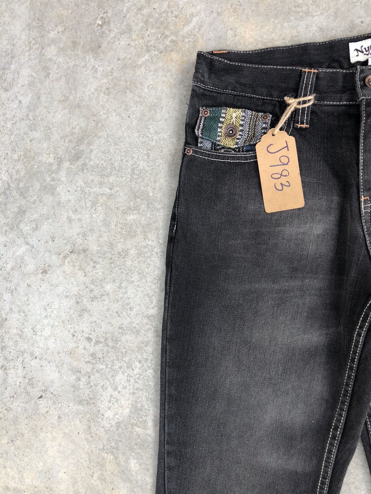 If Six Was Nine Japanese Nylaus Flared Jeans Distressed Navajo Size US 30 / EU 46 - 4 Thumbnail