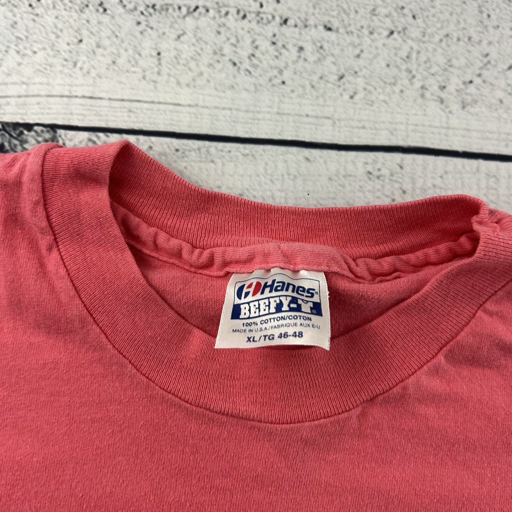 Hanes VTG Hanes T-Shirt Colorado Corporate Games Short Sleeve Crew Neck Men's XL Pink Size US XL / EU 56 / 4 - 3 Thumbnail