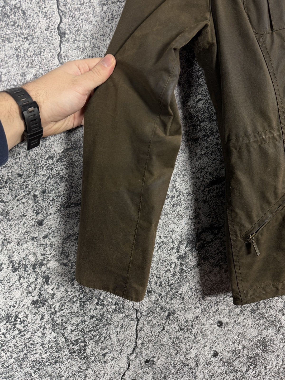 Barbour Barbour Winter Force Parka Wax Jacket Waxed Cotton Size UK 8 Size S / US 4 / IT 40 - 19 Thumbnail