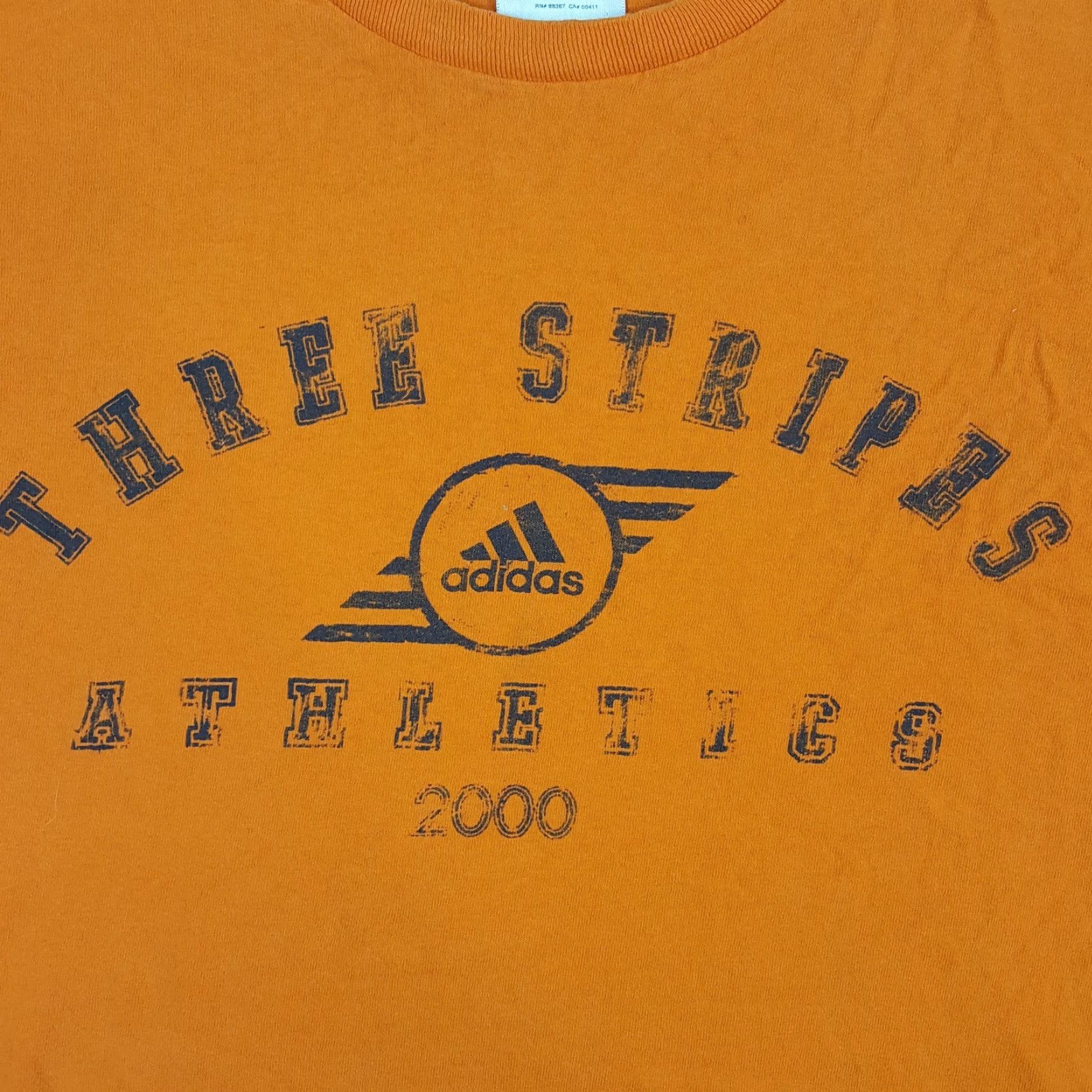 Adidas VINTAGE Adidas Three Stripe Spell Out Logo Men's M T Shirt Size US M / EU 48-50 / 2 - 3 Thumbnail