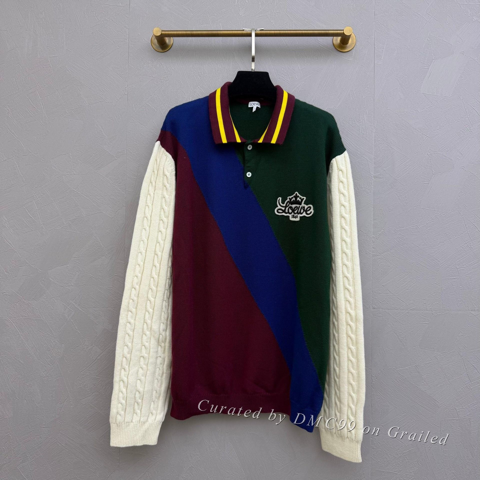 Loewe Loewe Polo Collar Wool Knit Sweater Size US XXL / EU 58 / 5 - 1 Thumbnail