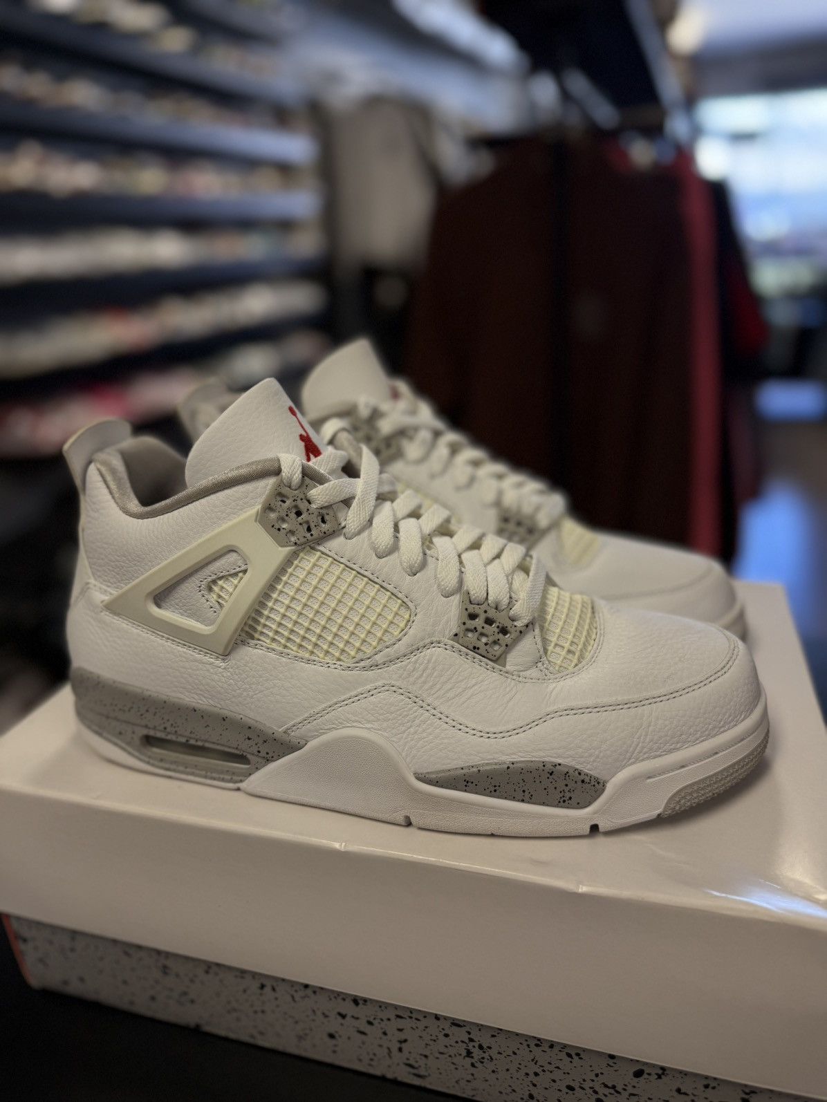 Jordan Brand × Nike Jordan 4 White Oreo 2021 (CT8527-100) Size 12 W Box Size US 12 / EU 45 - 1 Thumbnail