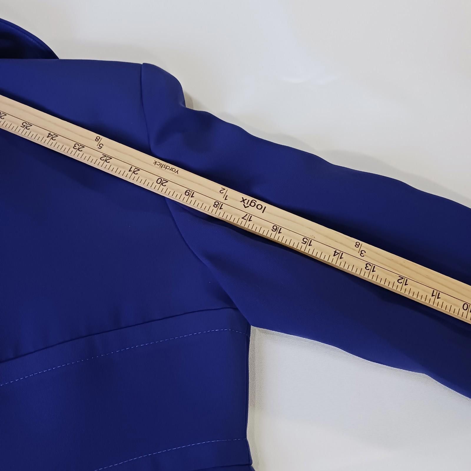 Designer Rina Rossi Women's Purple Blue Dress Casual Blazer Coat Sz 4 Size S / US 4 / IT 40 - 7 Thumbnail