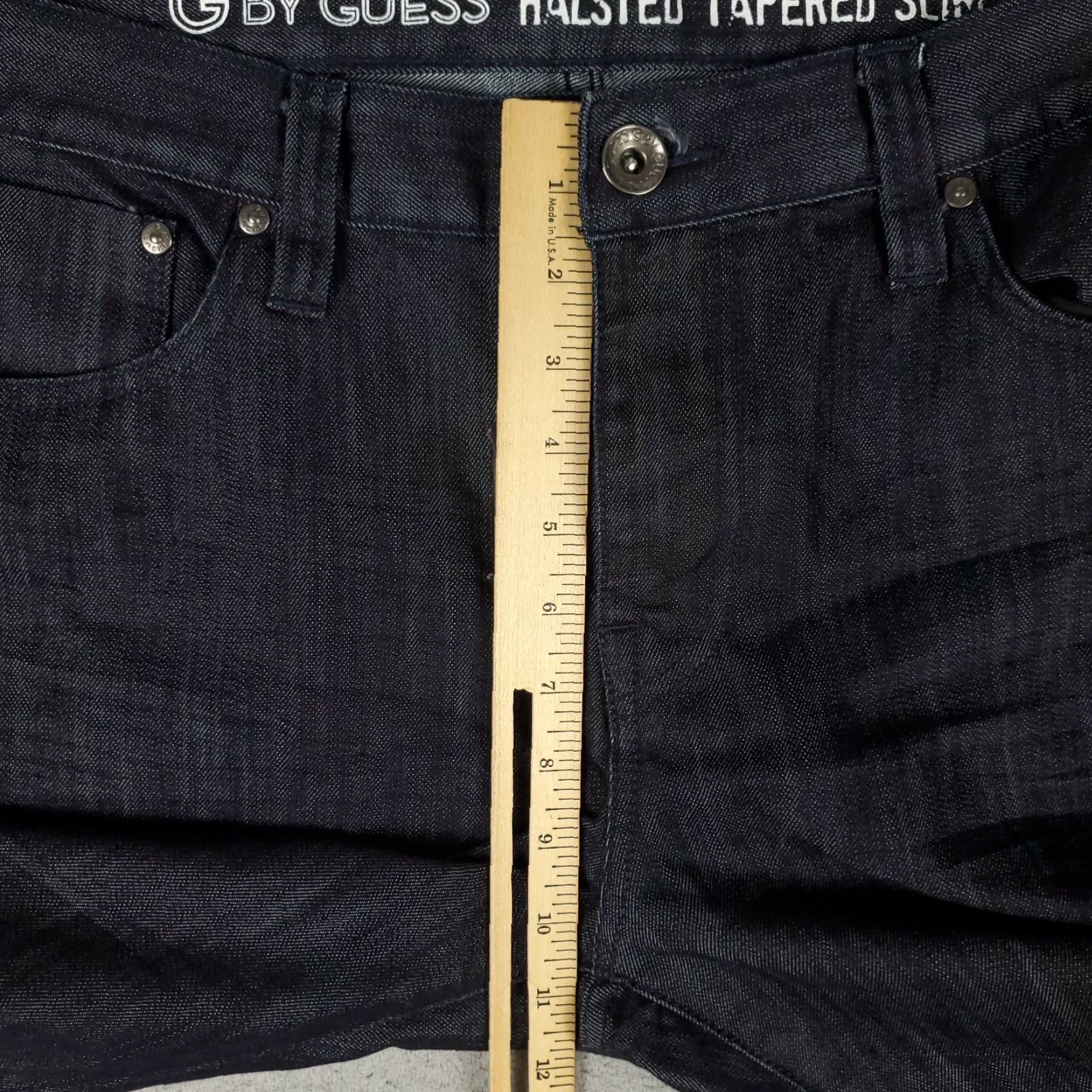 Guess VINTAGE GUESS Jeans Mens 36x32 Denim Pants Slim Tapered Straight 5-Pocket Blue Size US 36 / EU 52 - 4 Thumbnail
