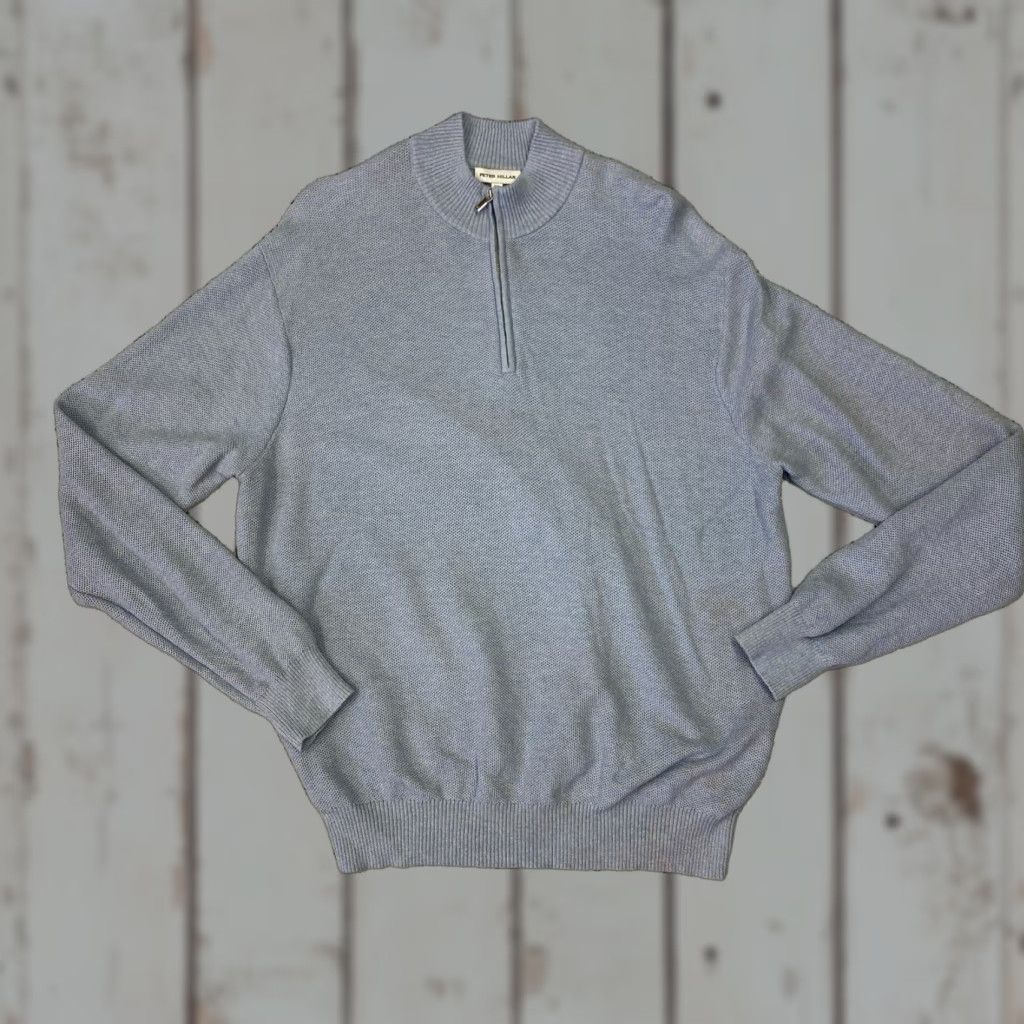 Peter Millar Peter Millar 1/4 Zip Sweater Pullover Men’s XXLarge Blue Cotton Knit Mock Neck Long Sleeve Casual Business Size US L / EU 52-54 / 3 - 1 Thumbnail