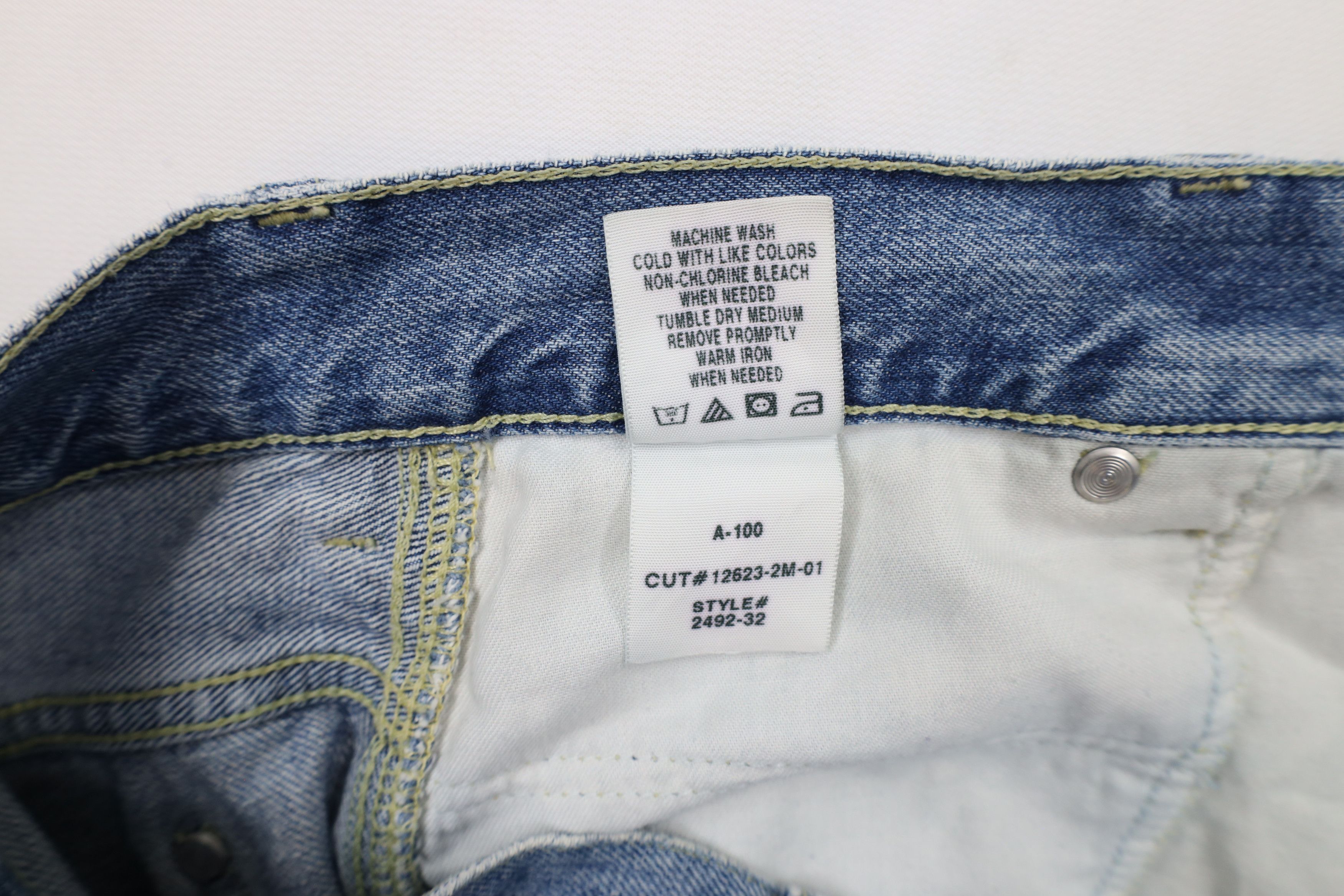 American Eagle Outfitters × Vintage Vintage 90s American Eagle Baggy Wide Leg Dungaree Jeans Size US 36 / EU 52 - 11 Thumbnail