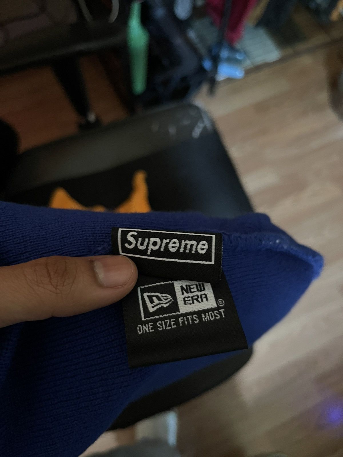 Supreme Supreme New Era Ghostface Beanie Blue Size ONE SIZE - 3 Thumbnail
