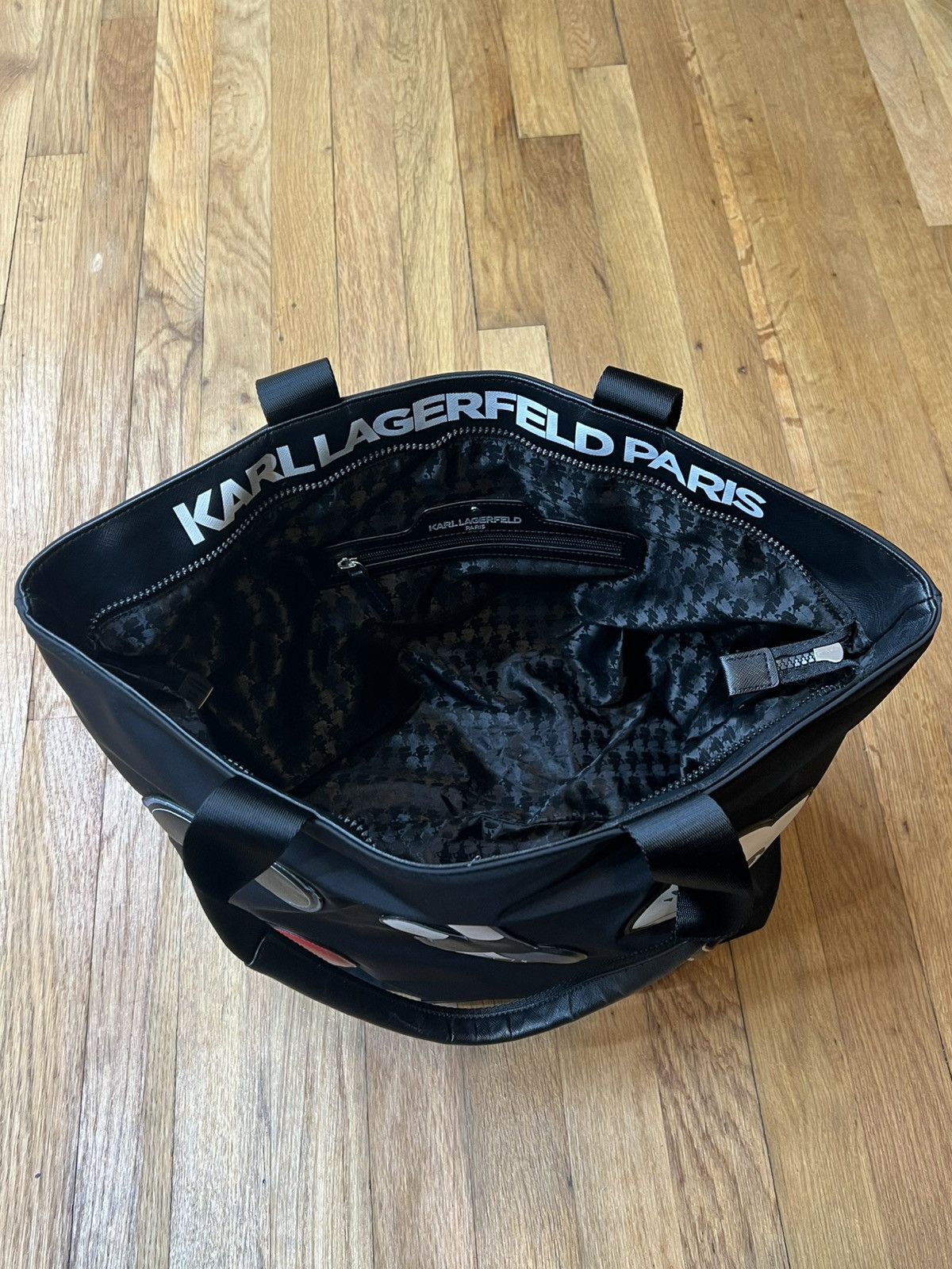 Karl Lagerfeld Karl Lagerfeld Paris Black Tote Bag Size ONE SIZE - 4 Thumbnail