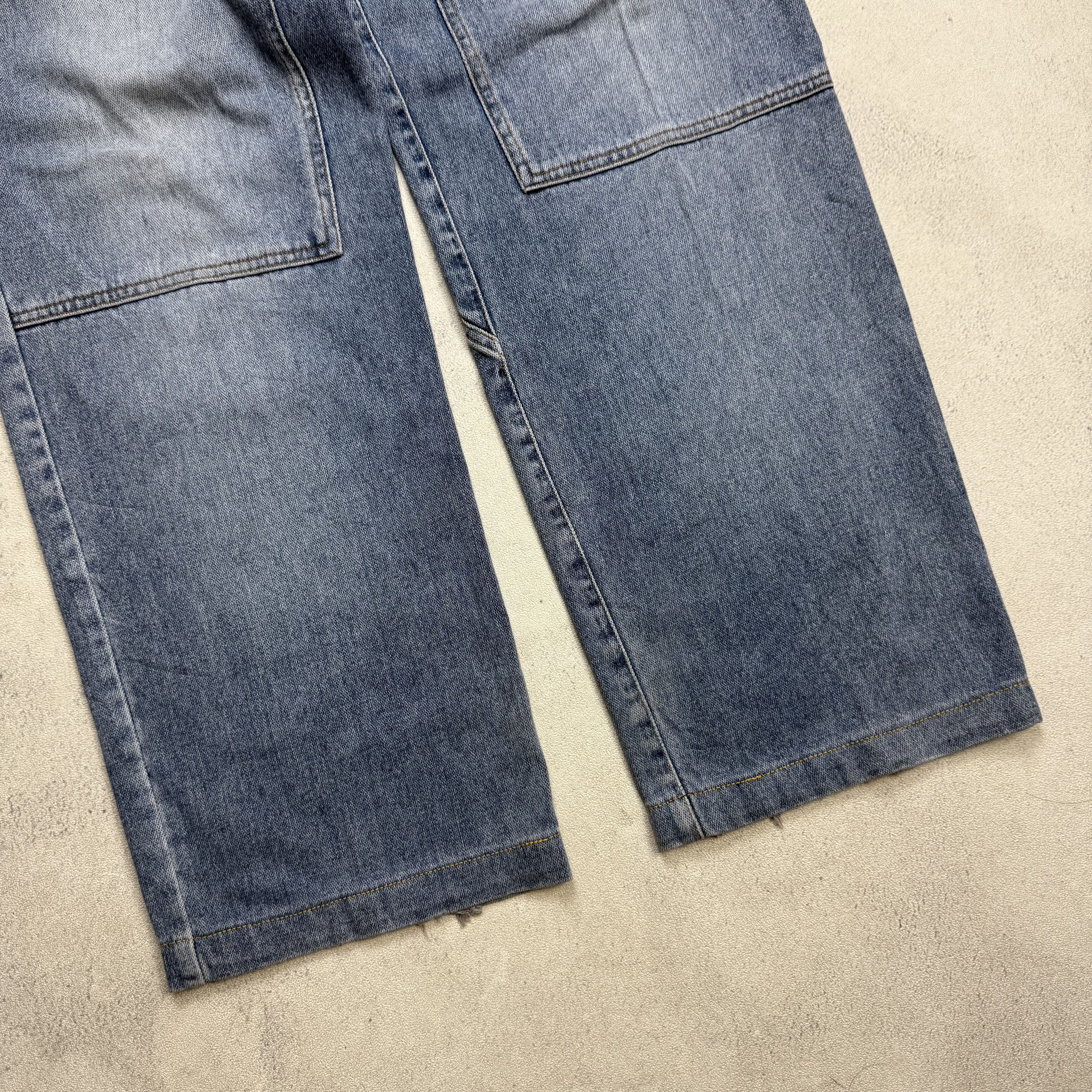 Marithe + Francois Girbaud Marithe Francois Girbaud Stone Washed Wide Leg Baggy Denim Size US 32 / EU 48 - 3 Thumbnail