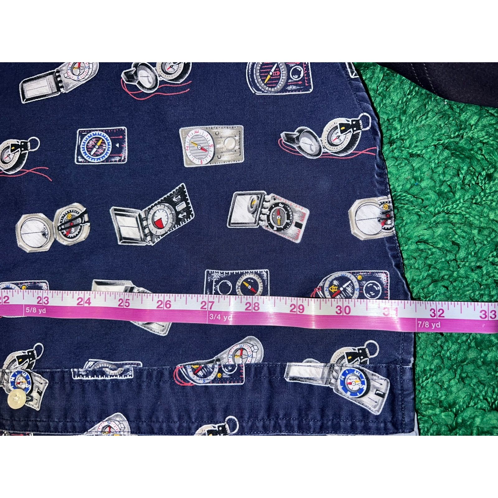 Ralph Lauren Chaps Ralph Lauren Boating Button Up Shirt Sail Devices Blue Size US L / EU 52-54 / 3 - 10 Thumbnail