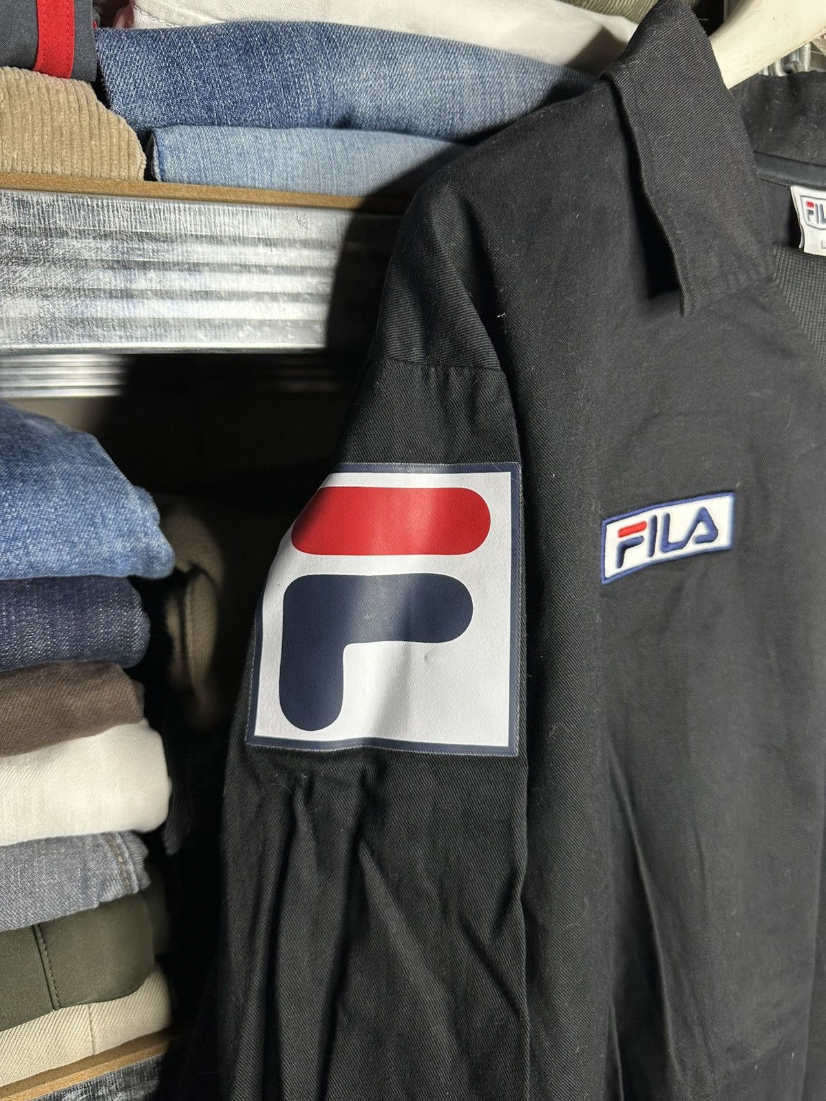 Fila 2012-13 Oldham Athletic Fila Football Soccer Drill Top Size US L / EU 52-54 / 3 - 6 Thumbnail