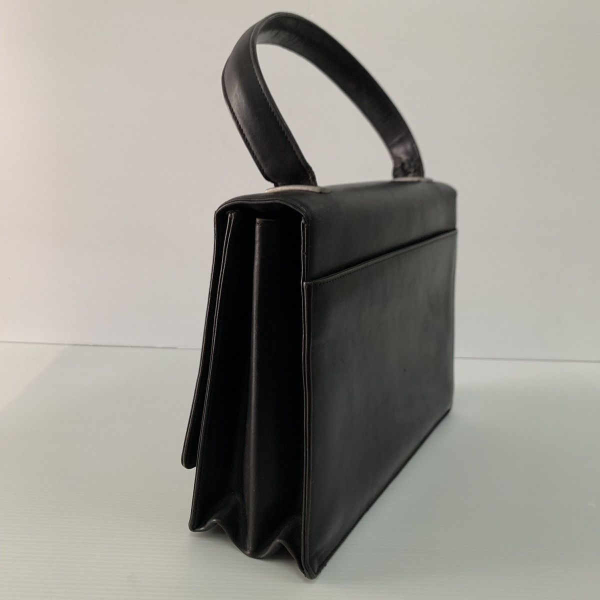 Prada Prada Leather Black Vintage Kelly Bag Size ONE SIZE - 3 Thumbnail