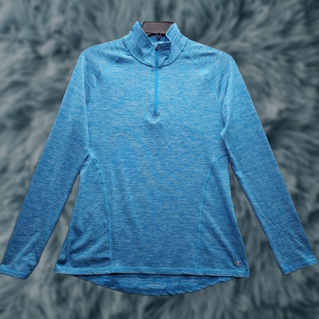 Champion Champion Activewear Shirt Women M Multicolor Long Sleeve 1/4 Zip Running Jogging Outdoor Casual Mens Womens Size M / US 6-8 / IT 42-44 - 1 Thumbnail