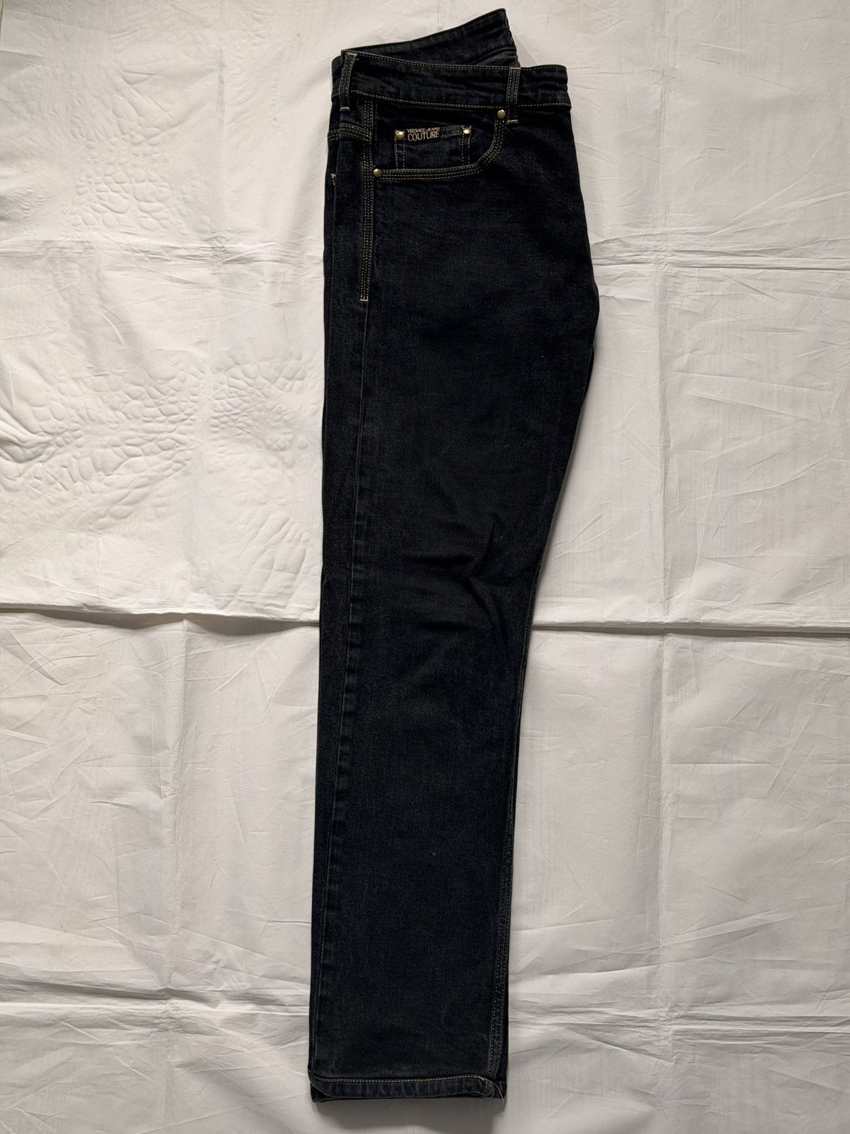 Versace Jeans Couture Versace Jeans Couture Black Slim Fit Designer Jeans Denim Size US 32 / EU 48 - 3 Thumbnail