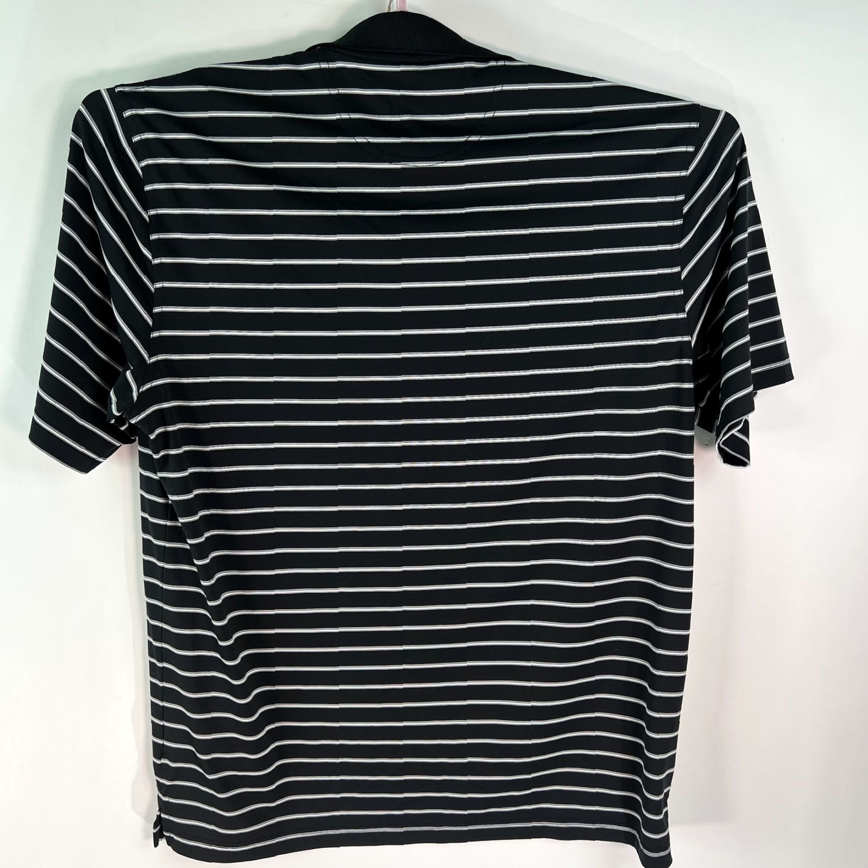 Vintage Greg Norman Polo Shirt Mens Short Sleeve Striped Black Collared Casual Size L Size US L / EU 52-54 / 3 - 2 Thumbnail
