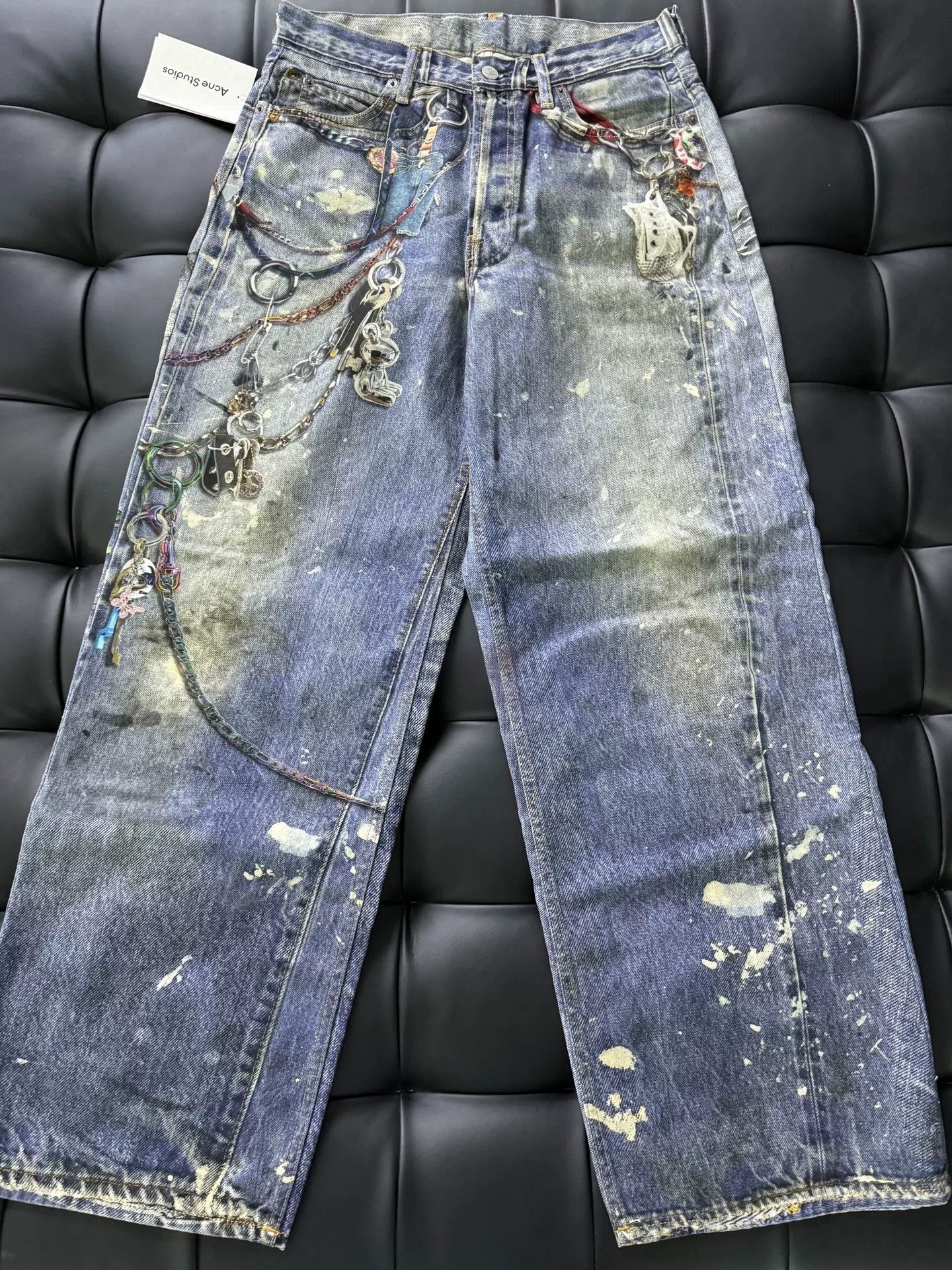 Acne Studios Acne Studios 3D Printed Denim Pants Size US 32 / EU 48 - 1 Thumbnail