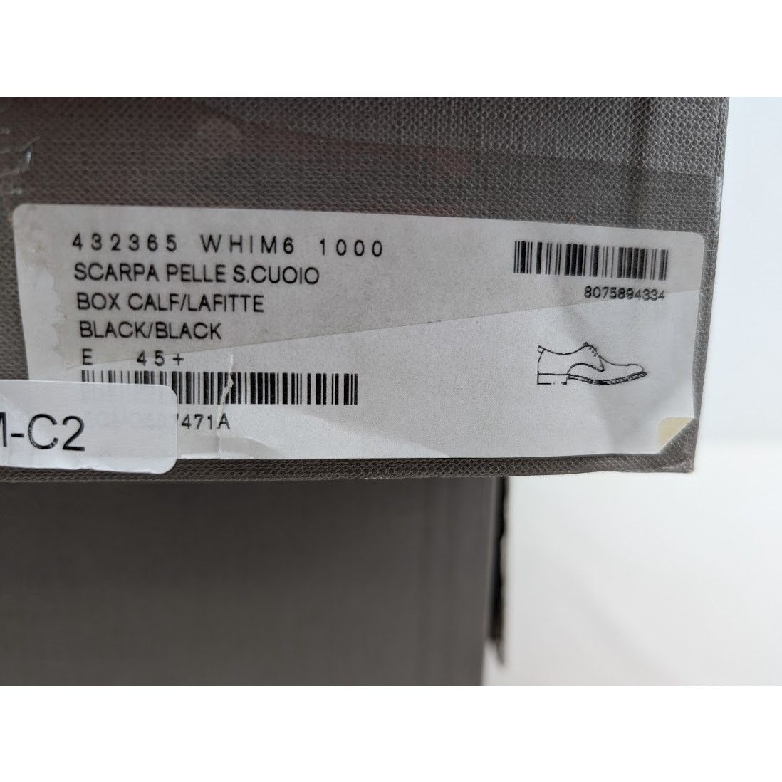 Alexander McQueen o1rshd1 Scarpa Pelle S.Cuoio Calf Boots Shoe in Black Size US 12.5 / EU 45-46 - 22 Thumbnail