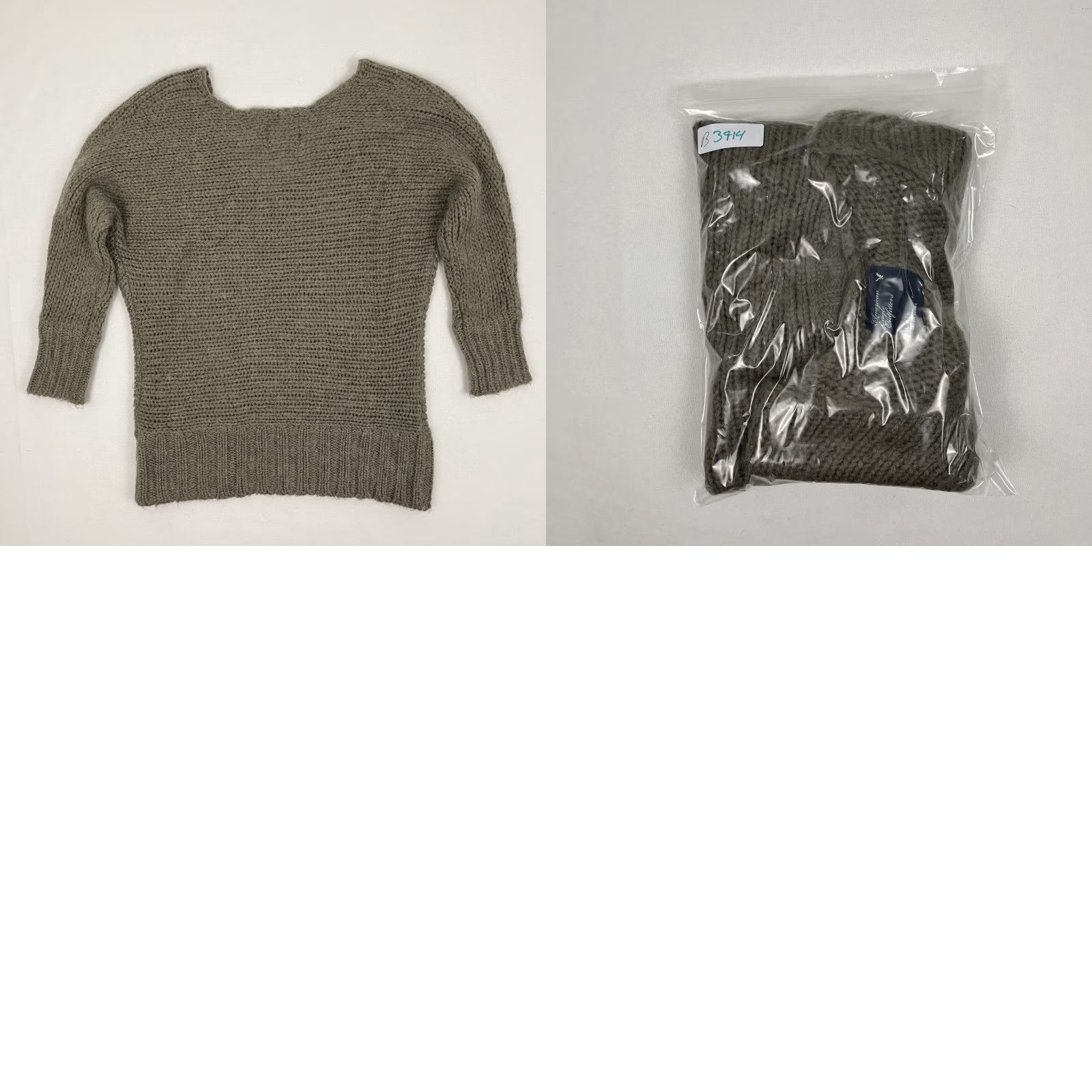 American Eagle Outfitters VINTAGE American Eagle Outfitters Sweater Womens Large Brown Wool Mohair Knit V-Neck Pullover Size L / US 10 / IT 46 - 8 Thumbnail