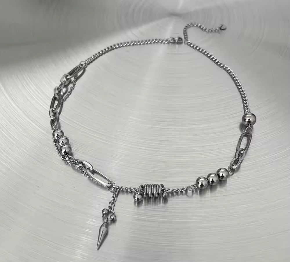 Jewelry Rivet Chain Pendant Necklace Size ONE SIZE - 1 Thumbnail
