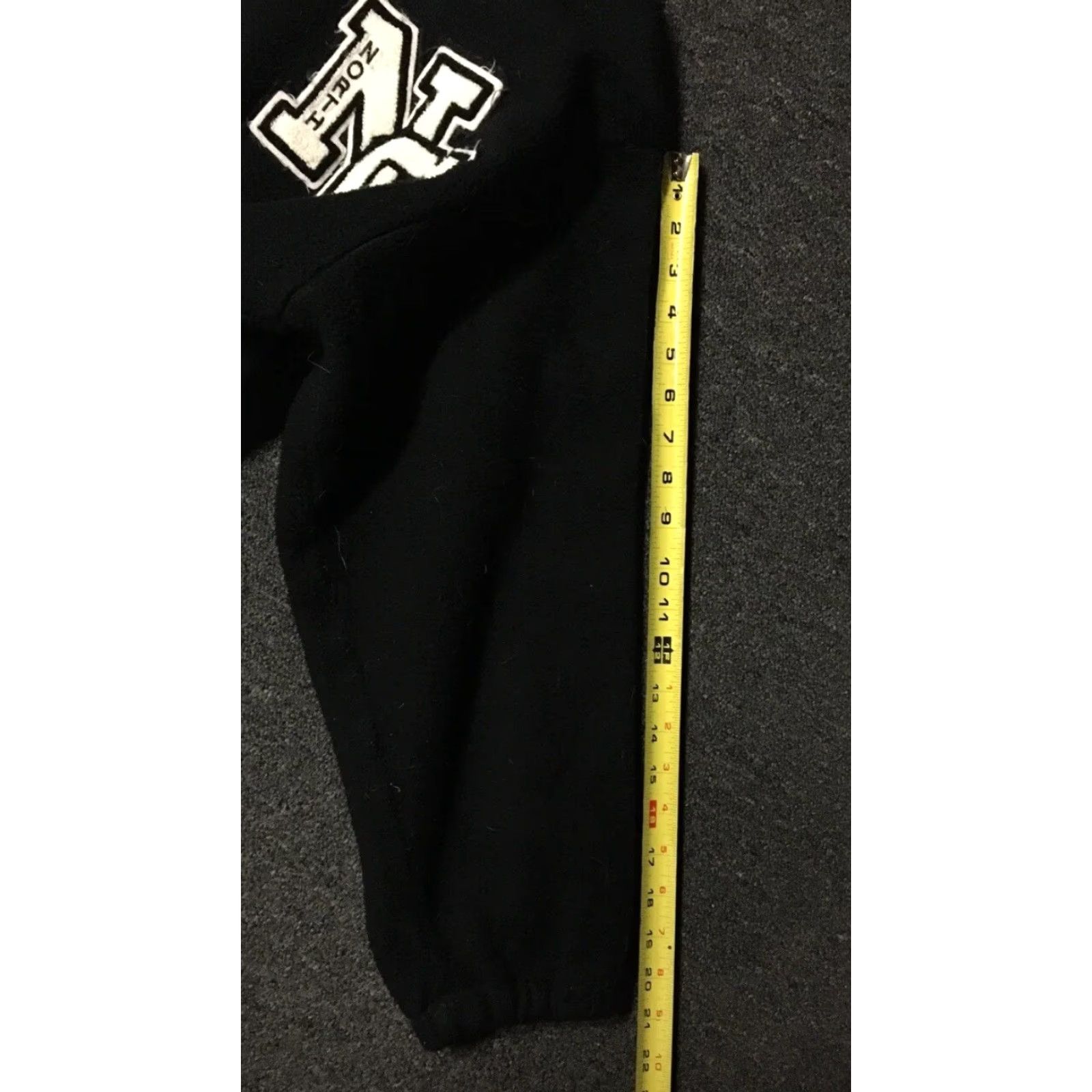 Vintage VINTAGE North Football Varsity 1/4 Zip Fleece Jacket XL USA Black Letterman 80s 90s Grunge School Sports Football Baseball Basketball Size US XL / EU 56 / 4 - 8 Thumbnail