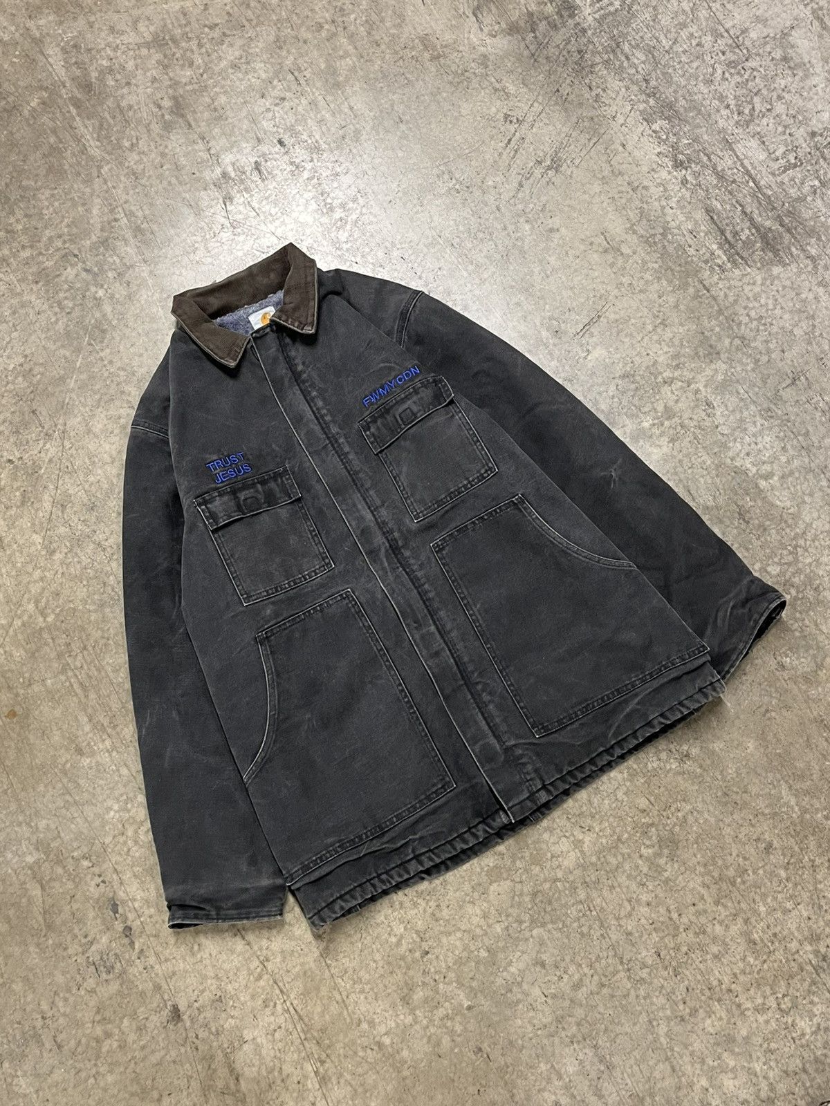 Carhartt × Vintage Carhartt vintage Jesus embroidered jacket streetwear hype Size US XL / EU 56 / 4 - 2 Thumbnail