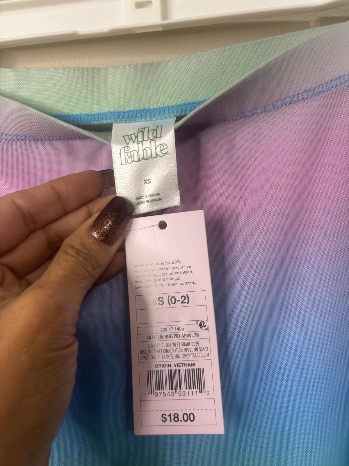 Designer Wild Fable Pastel Rainbow Maxi Skirt - Size XS Size ONE SIZE - 3 Thumbnail