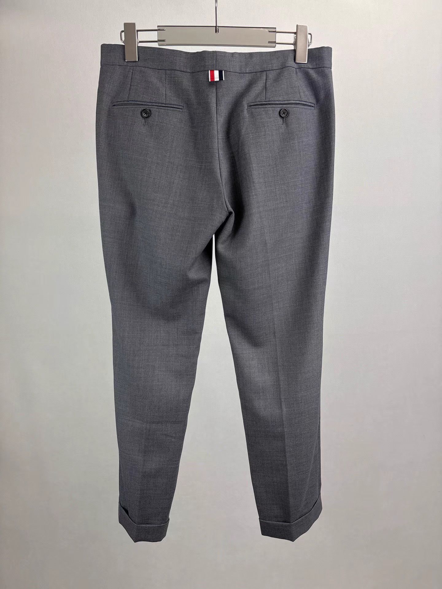 Thom Browne THOM BROWNE Back Color Stripes Wool Trousers K1 Size US 26 / EU 42 - 2 Thumbnail