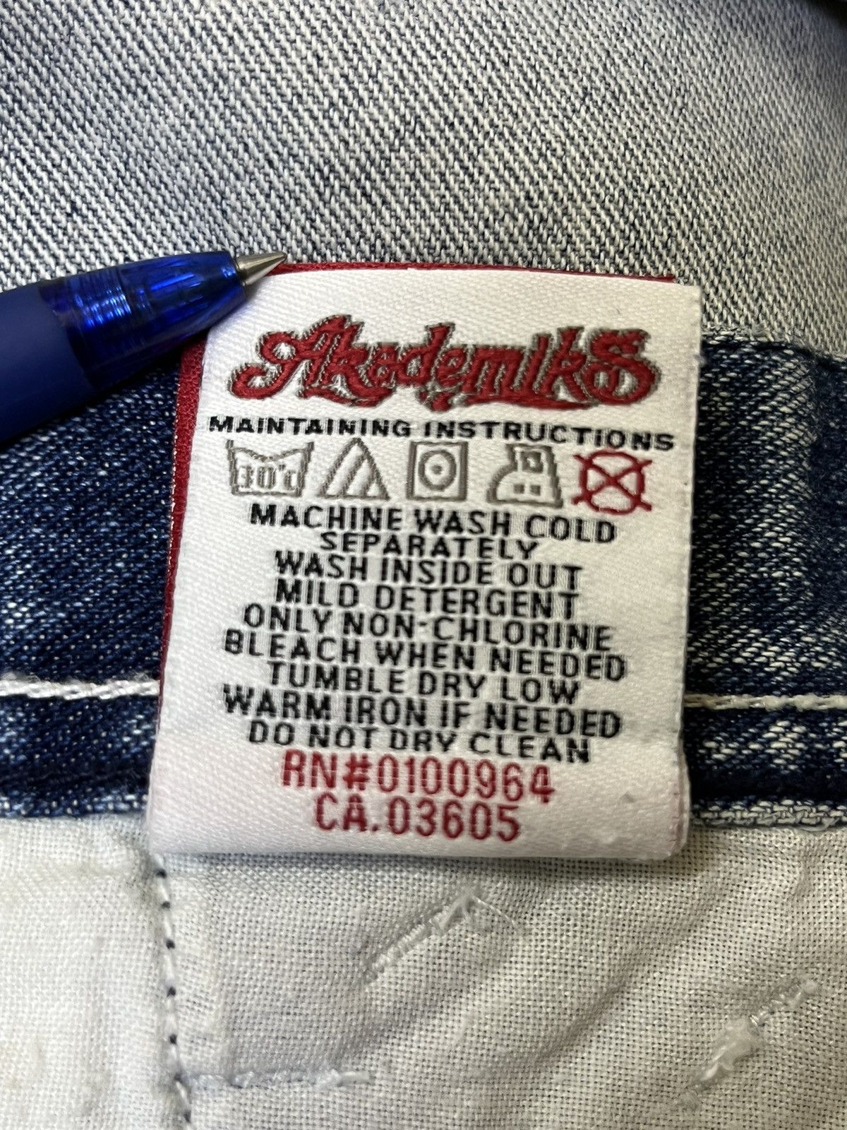 Akademiks BAGGY🔥VINTAGE AKADEMIKS MOOSY BAGGY INSPIRED JNCO JEANS Size US 35 - 23 Thumbnail