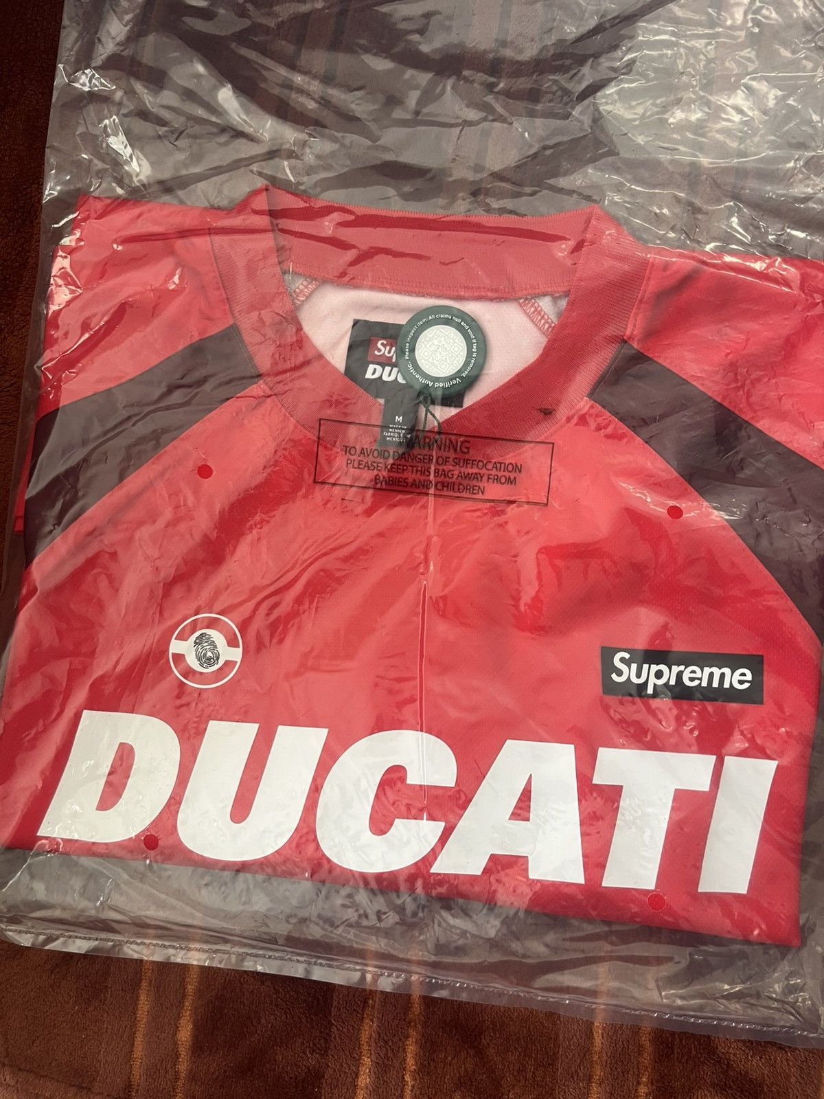 Supreme Supreme Ducati Soccer Jersey Red Size M Medium Brand