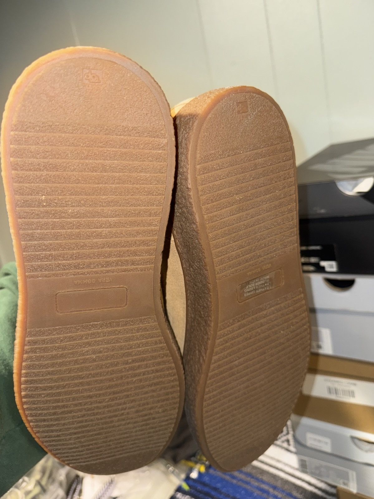 Barneys New York Tan Suede Chelsea Boots Size US 12 / EU 45 - 6 Thumbnail