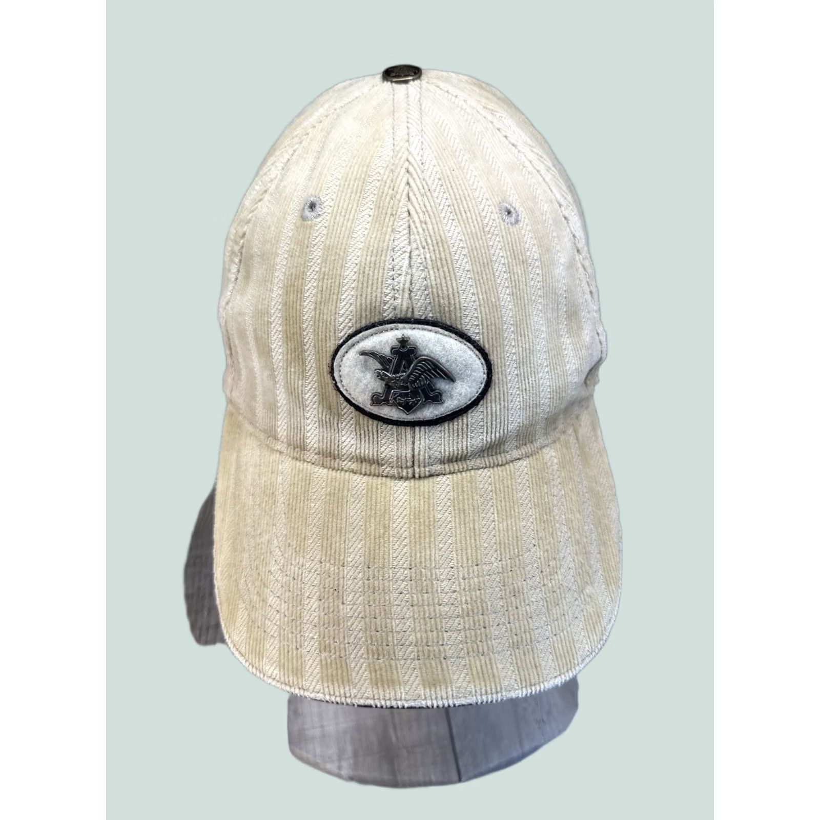 Vintage VINTAGE Anheuser-Busch Corduroy Strapback Hat Limited Edition 2282/5000 Beige Beanie Cap Adults Adjustable Mens Womens Boys Girls Size ONE SIZE - 1 Preview