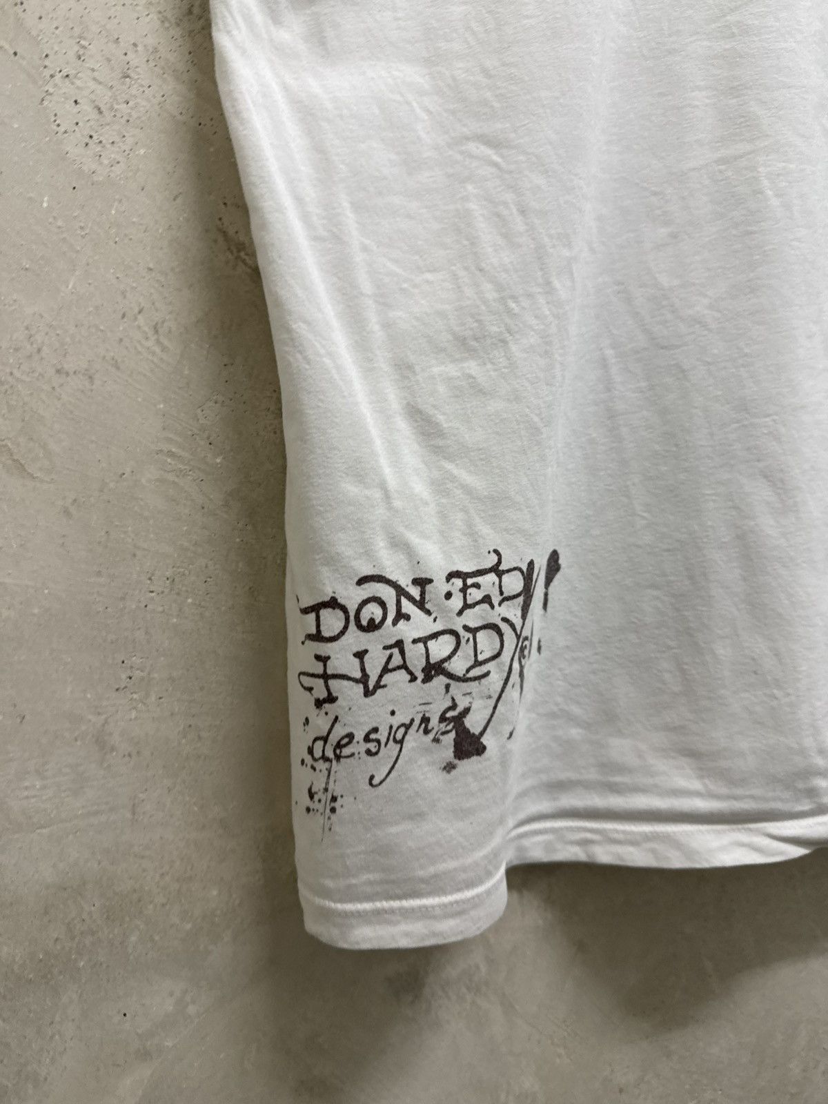 Ed Hardy Vintage Ed Hardy By Christian Audigier Geisha Skull T-Shirt Size US L / EU 52-54 / 3 - 7 Thumbnail