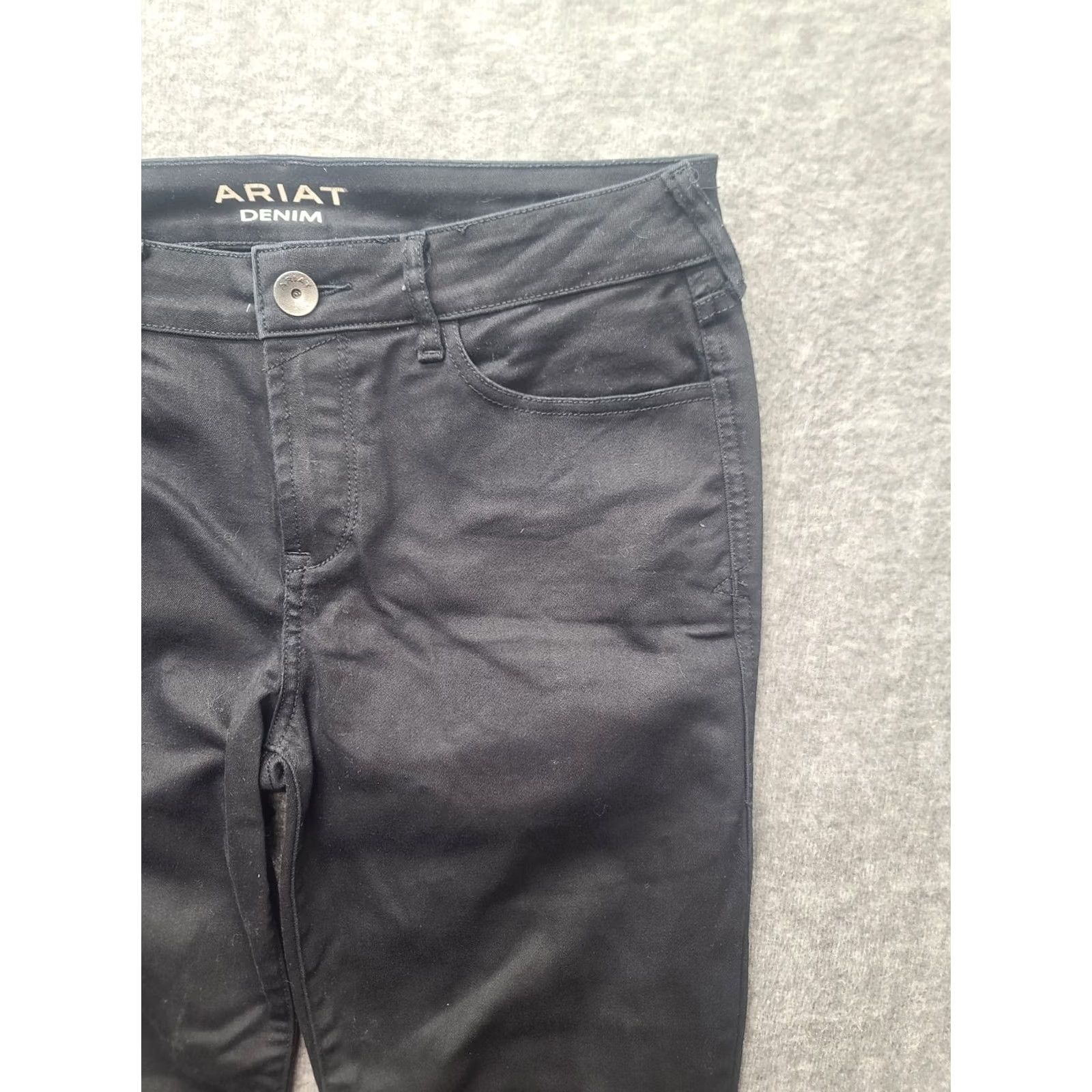 Ariat Ariat Jeans Womens 31x30 Forever Skinny Leg Slim Fit Mid Rise Stretch Denim Black Cowgirl Theme 5-Pocket Mens Womens Girls Size 24" / US 00 / IT 34 - 7 Thumbnail