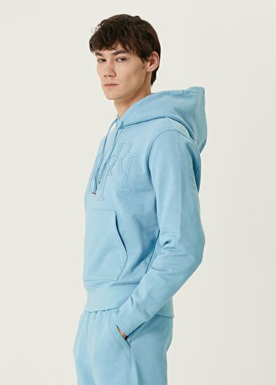 Amiri o1y0525 Logo Hoodie in Sky Blue Size US XL / EU 56 / 4 - 3 Thumbnail