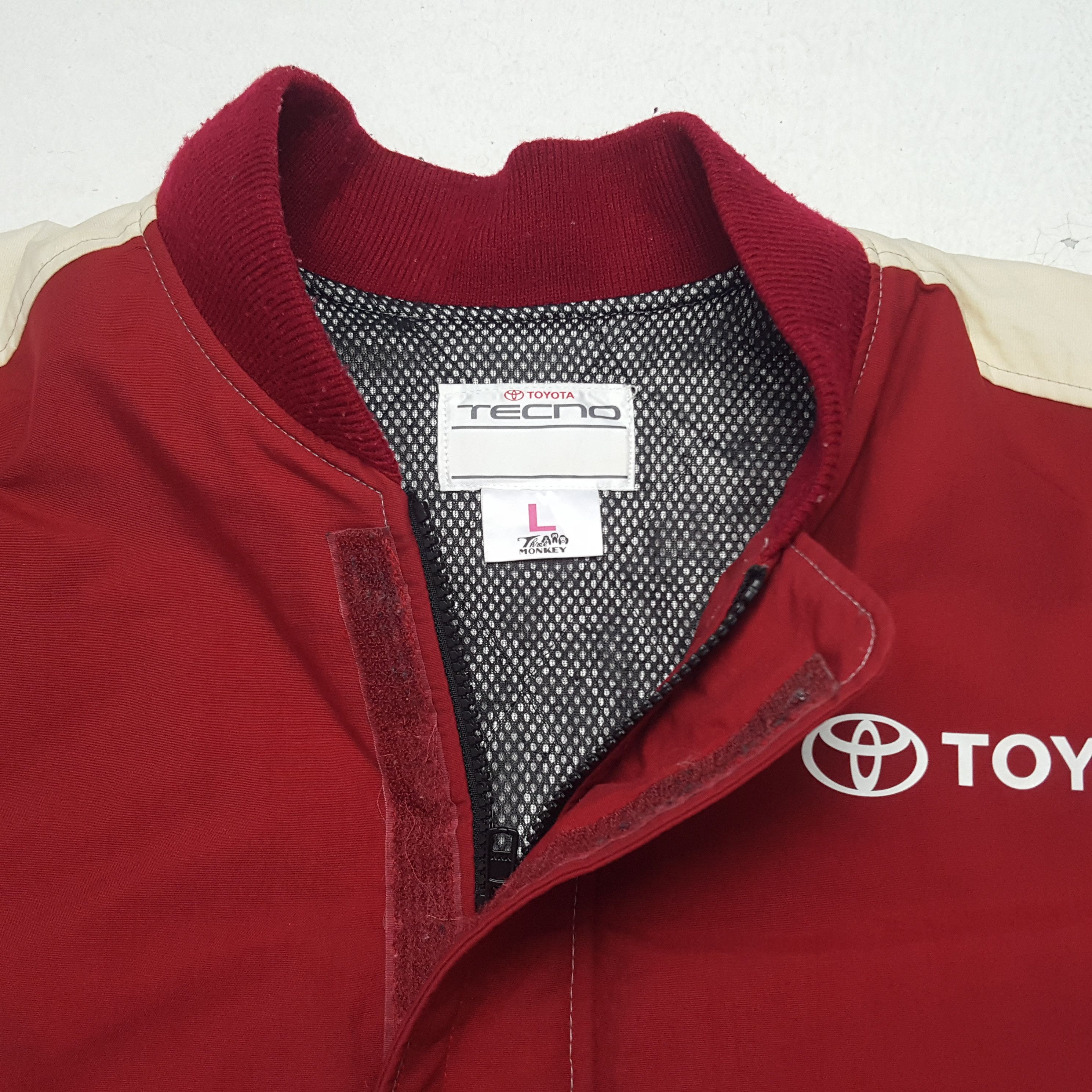 Japanese Brand × Vintage Vintage Toyota Techno Japanese Racing Team Bombers Jacket Size US XXL / EU 58 / 5 - 5 Thumbnail