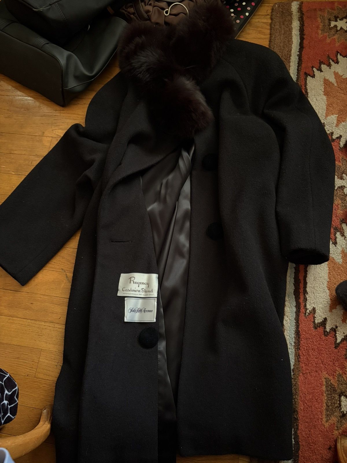 Saks Fifth Avenue Cashmere coat Size M / US 6-8 / IT 42-44 - 1 Thumbnail