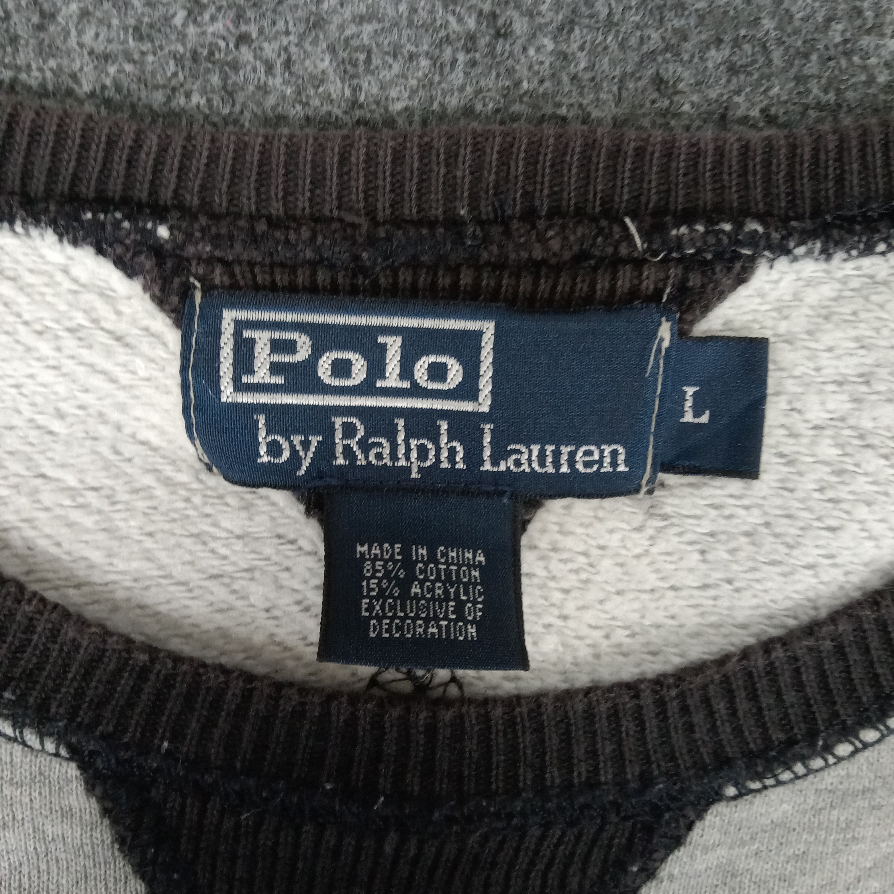 Polo Ralph Lauren × Vintage Polo by Ralph Lauren Luxury Brand Sweatshirt Size US L / EU 52-54 / 3 - 4 Thumbnail
