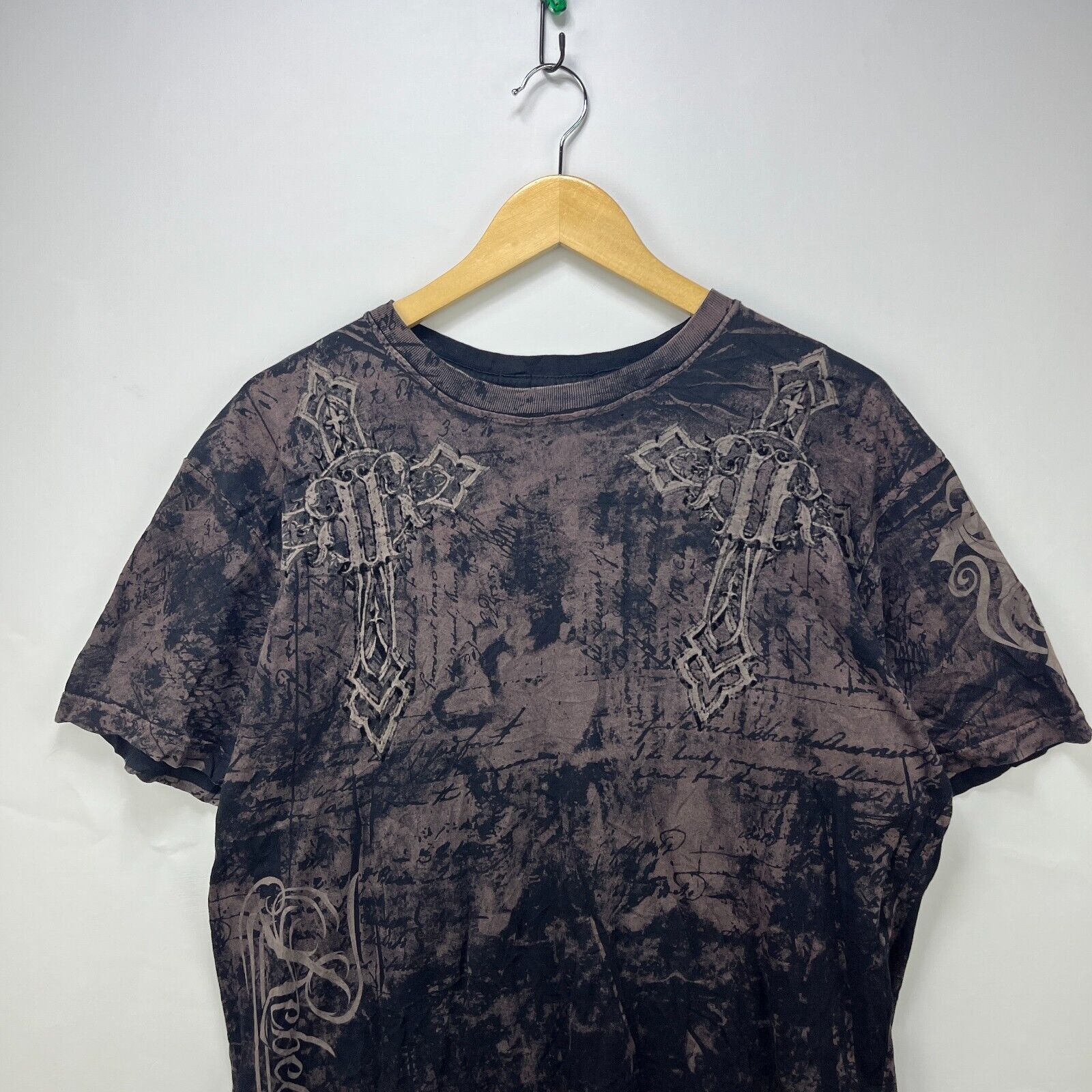 Affliction × Vintage Vintage Y2K Affliction Cross Rebel Saints AOP T-Shirt Large Size US L / EU 52-54 / 3 - 2 Thumbnail